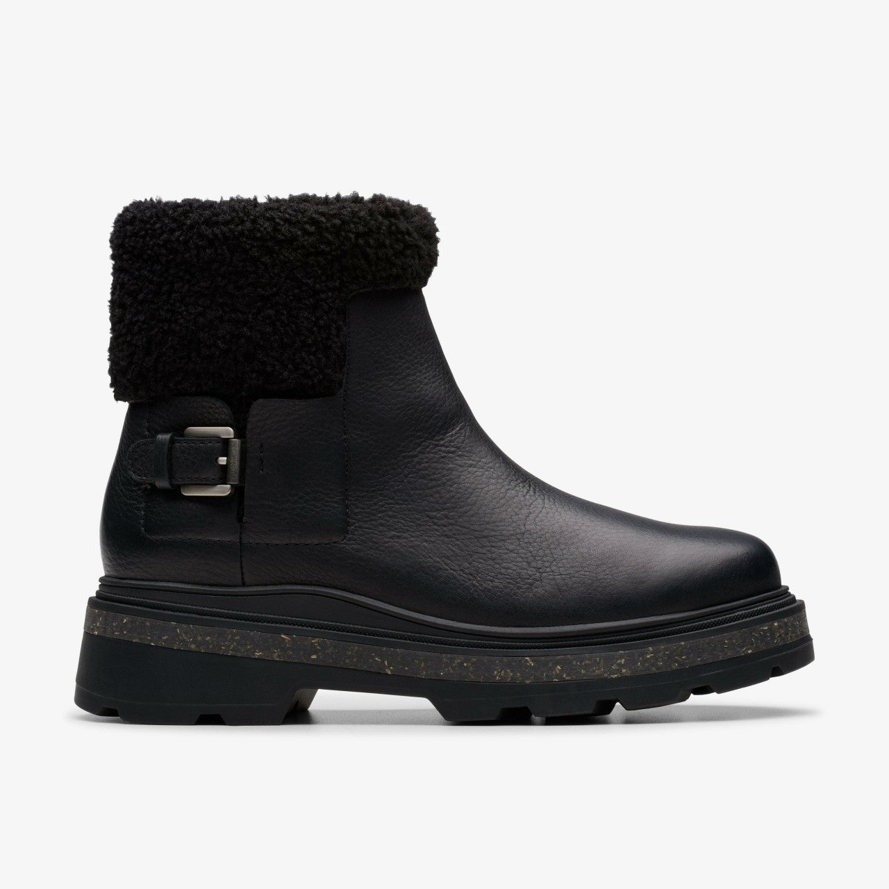 Hencroft Madi Waterproof Black Warmlined Leather | Clarks online - Women