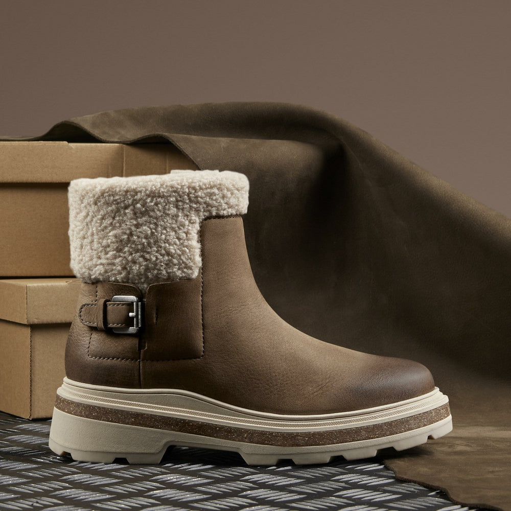 Hencroft Madi Waterproof Dark Sand Warmlined | Clarks on Sale - Women