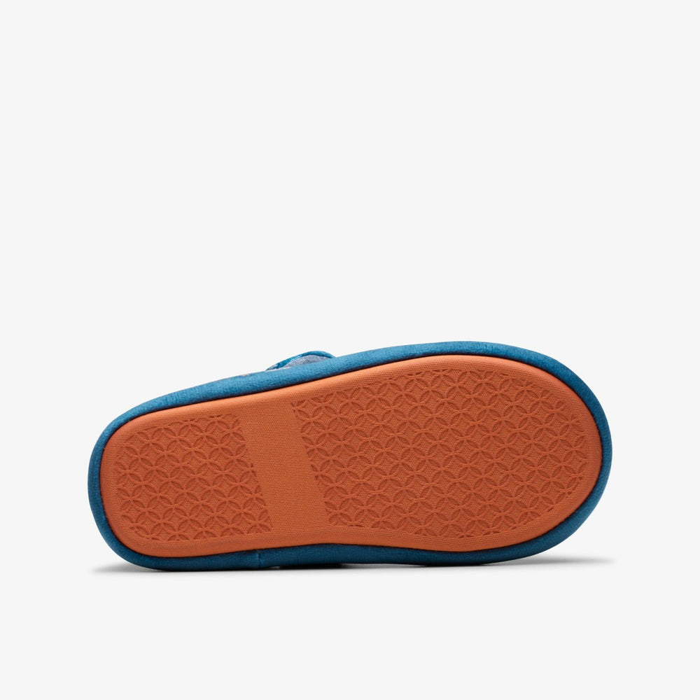 Fluffy Snug Kid Blue Print | Clarks outlet - Kids