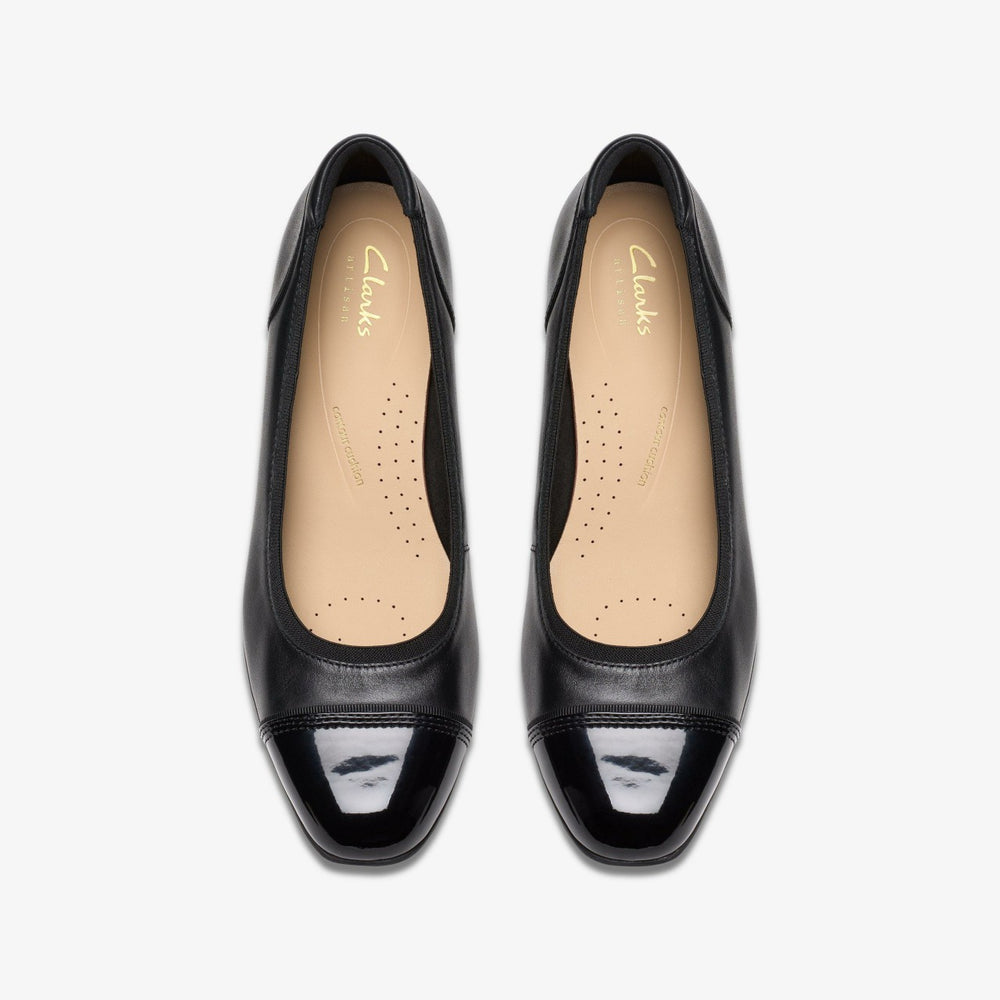 Krystine May Black Leather | Clarks discount - Women