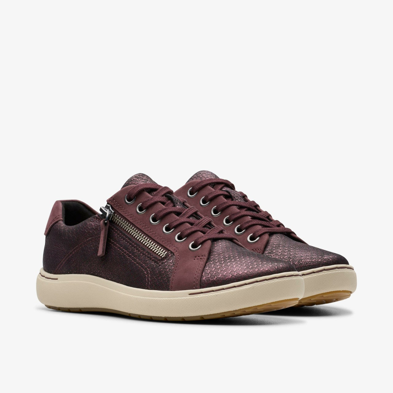 Nalle Lace Wine Interest Leather | Clarks Sale - Women