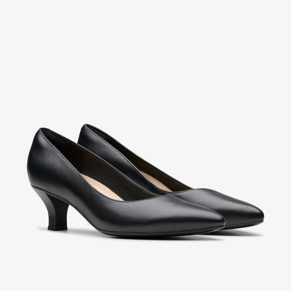 Kepley Vine Black Leather | Clarks Sale - Women