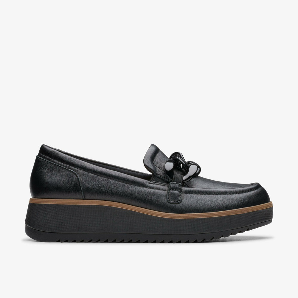 Zylah May Black Leather | Clarks on Sale - Women