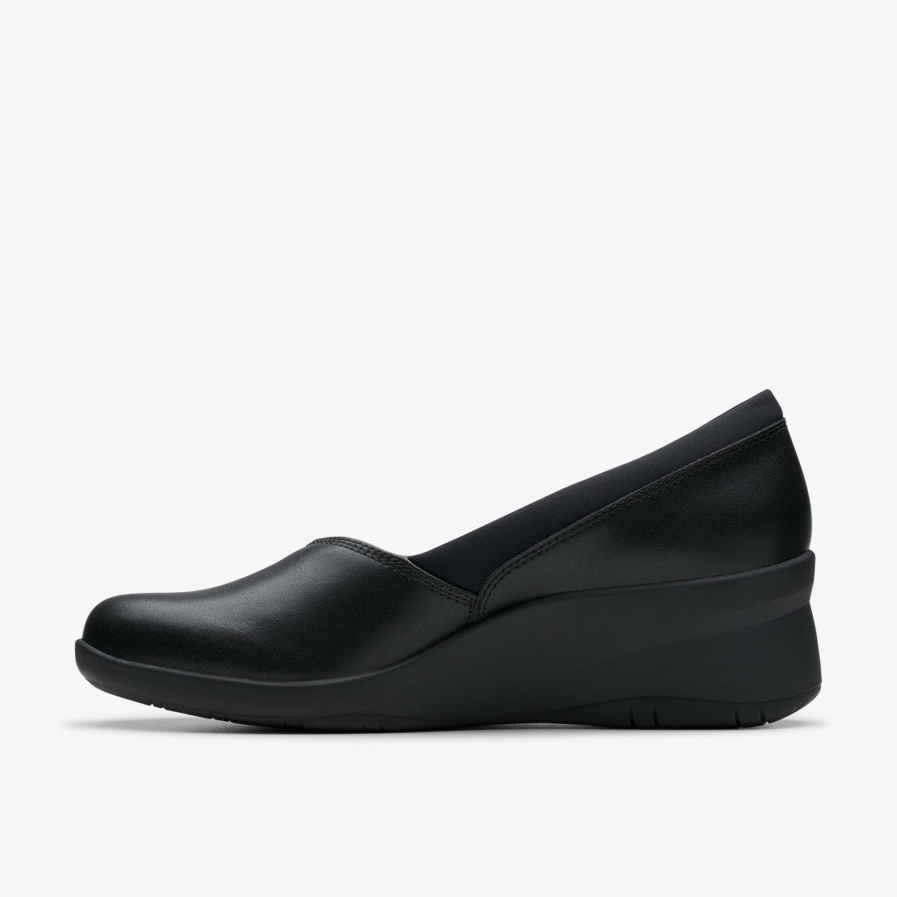Suttyn Walk Black Leather | Clarks outlet - Women