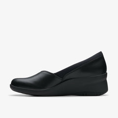 Suttyn Walk Black Leather | Clarks outlet - Women