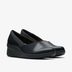 Suttyn Walk Black Leather | Clarks outlet - Women