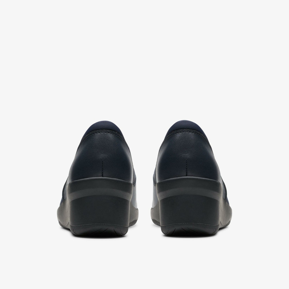 Suttyn Walk Navy Leather | Clarks discount - Women