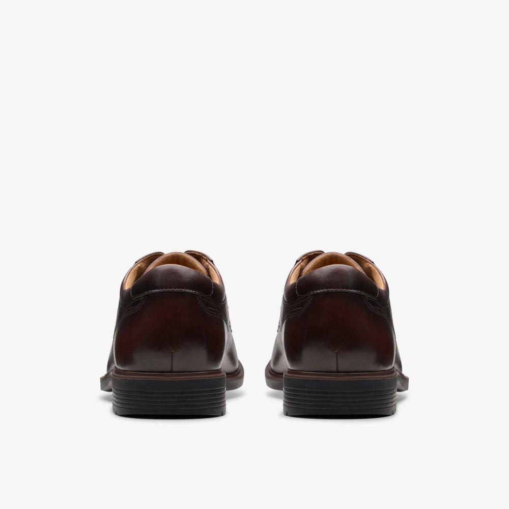 Eldredge Plain Dark Brown Leather | Clarks for sale - Men
