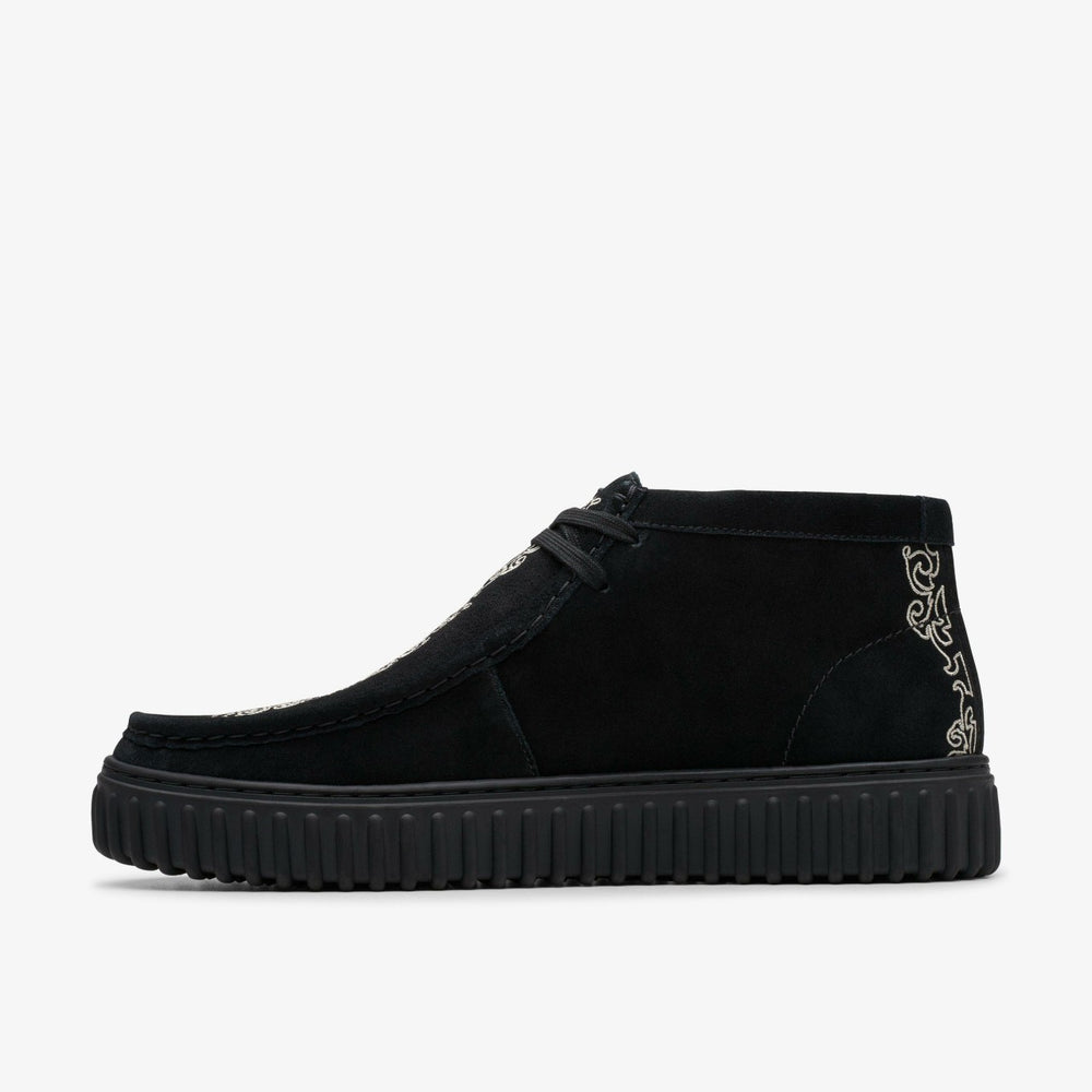 Torhill Woven Black Suede | Clarks Sale - Men