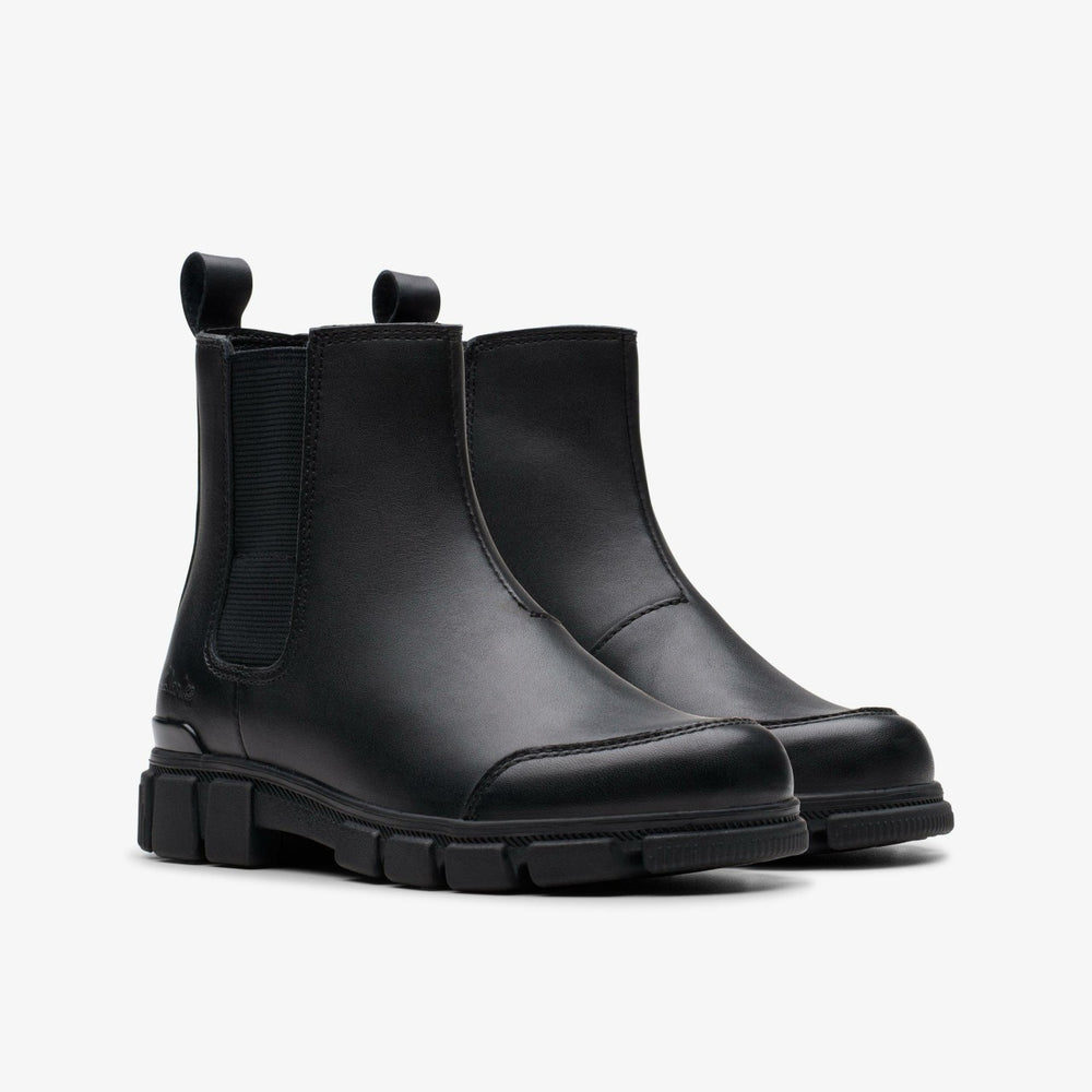 Evyn Chelsea Kid Black | Clarks on Sale - Kids