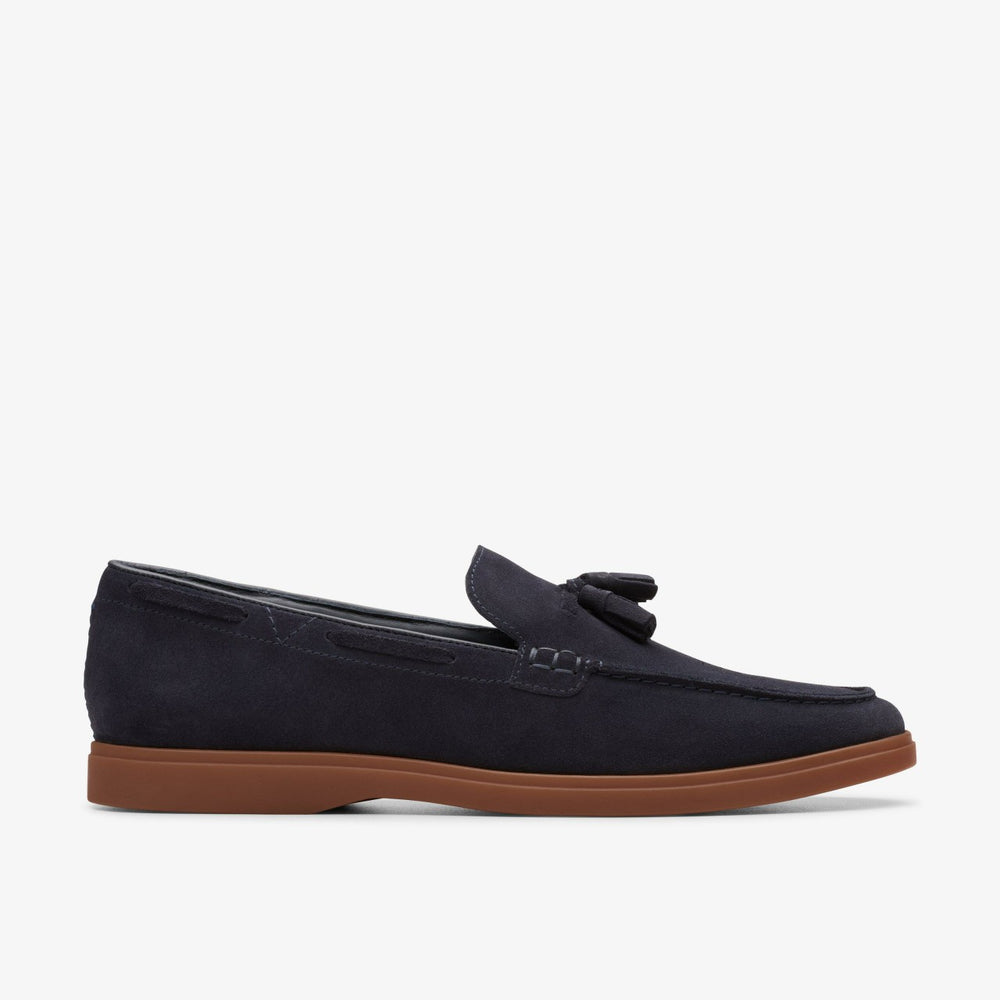 Torford Tassel Navy Suede | Clarks outlet - Men
