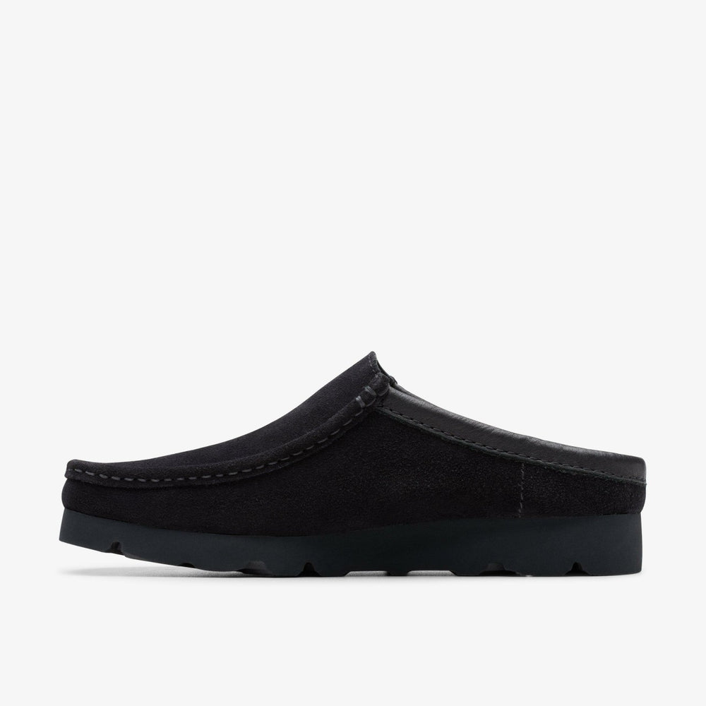 Wallabee Slip Black Suede | Clarks outlet - Men