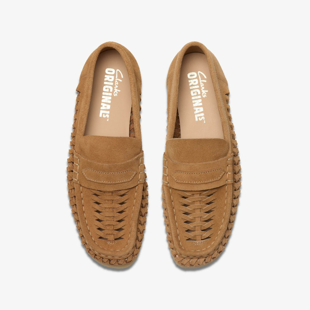 Wallabee Loafer Weave Tan Suede | Clarks outlet - Women