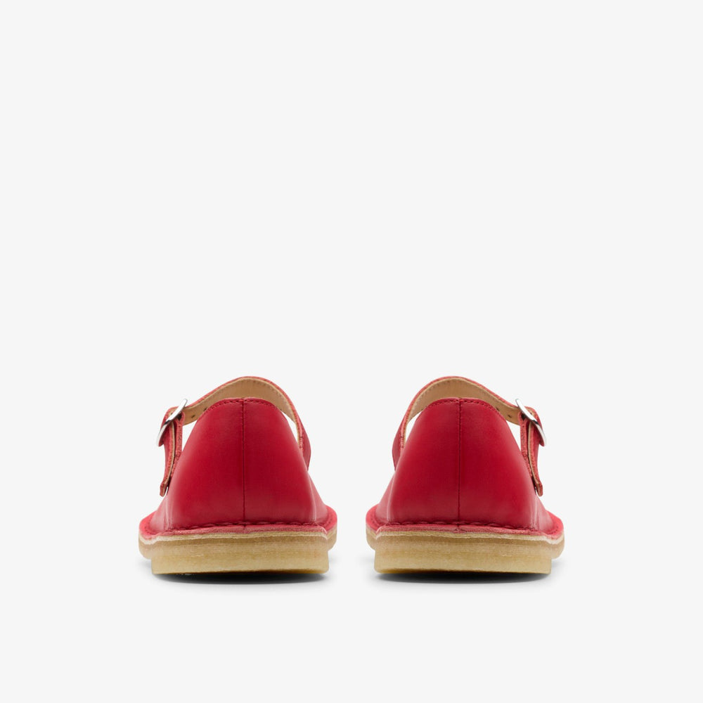 Desert Jane Red Leather | Clarks discount - Women