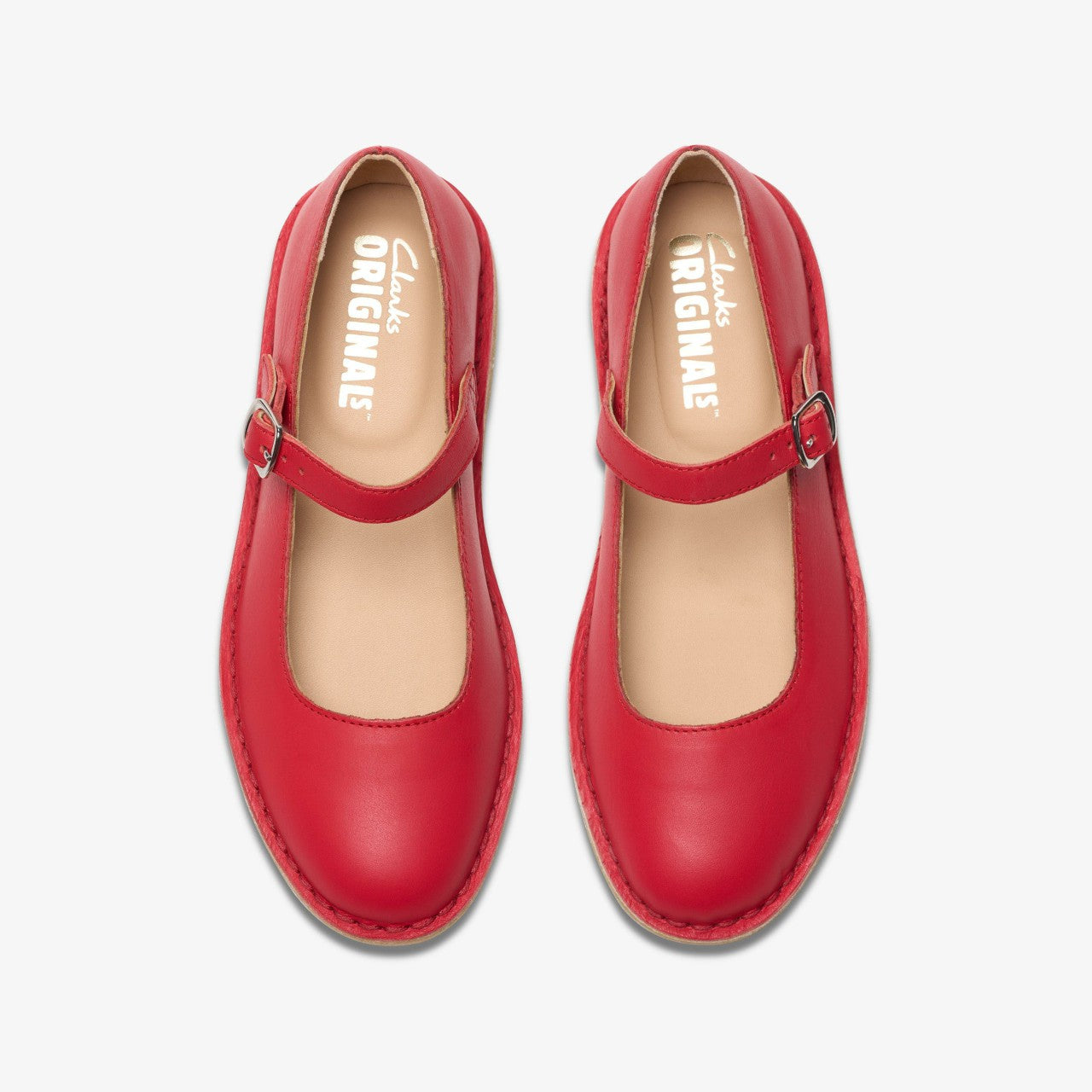 Desert Jane Red Leather | Clarks discount - Women