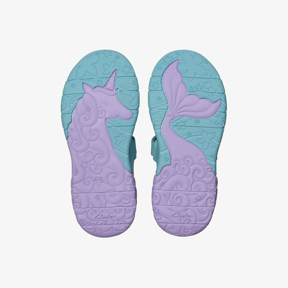 Tidal Shell Kid Light Blue Combination | Clarks for sale - Kids