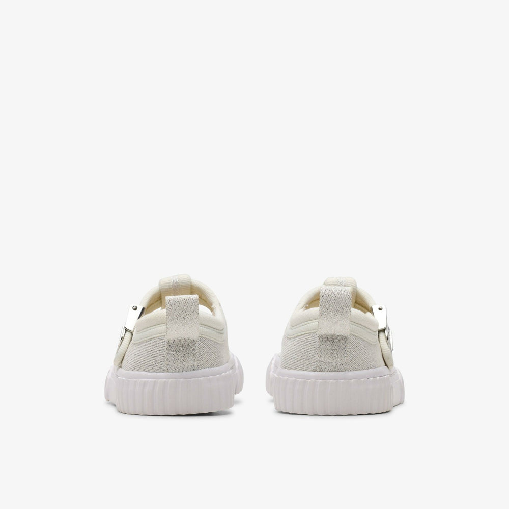 Foxing Berry Toddler Silver Fabric | Clarks discount - Kids / Babies