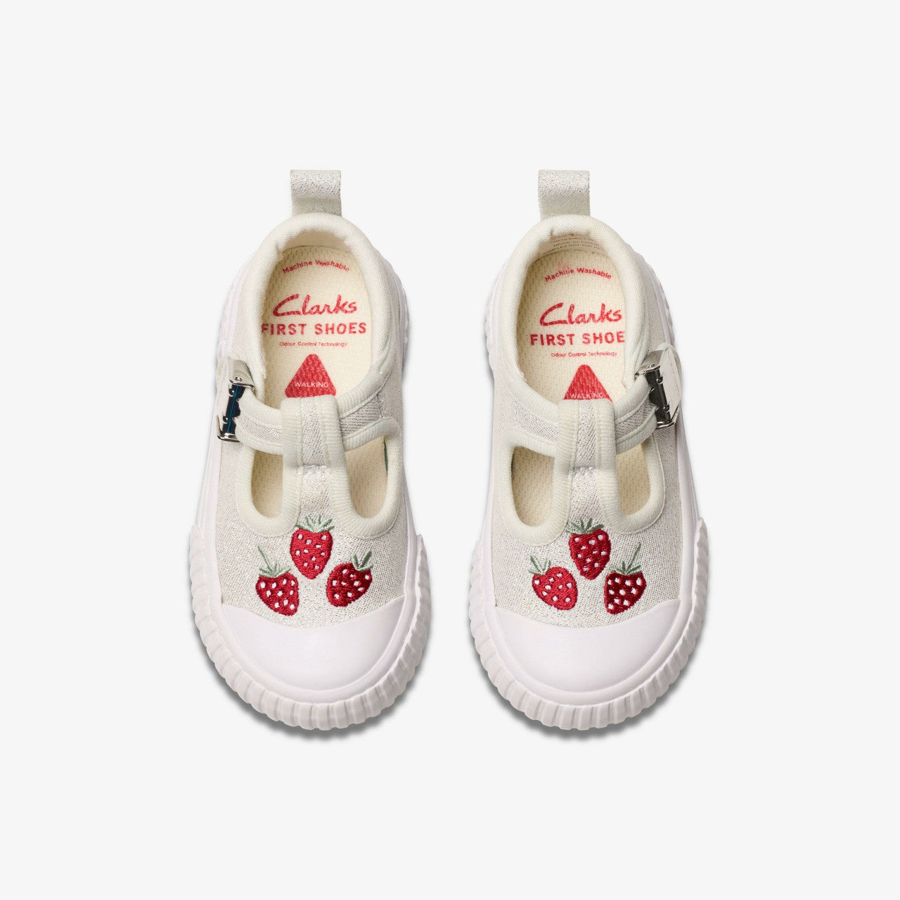 Foxing Berry Toddler Silver Fabric | Clarks discount - Kids / Babies
