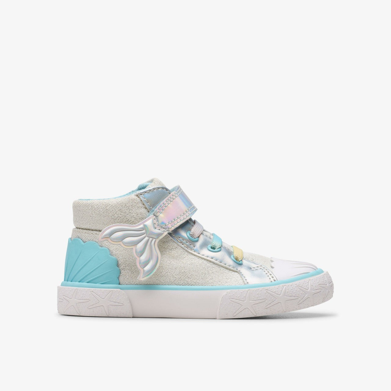 Foxing Wish Hi Toddler Silver Fabric | Clarks online - Kids