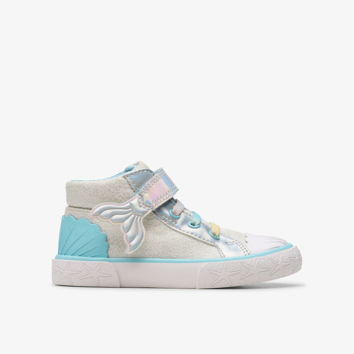 Foxing Wish Hi Toddler Silver Fabric | Clarks online - Kids