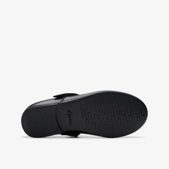 Finja Tap Kid Black Leather | Clarks on Sale - Kids