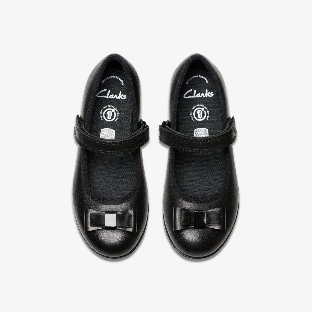 Finja Tap Kid Black Leather | Clarks on Sale - Kids