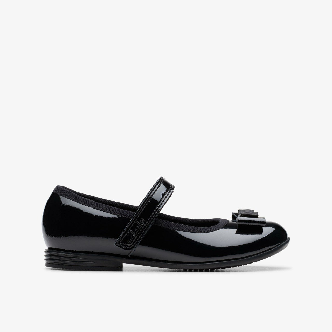 Finja Tap Kid Black Patent | Clarks for sale - Kids