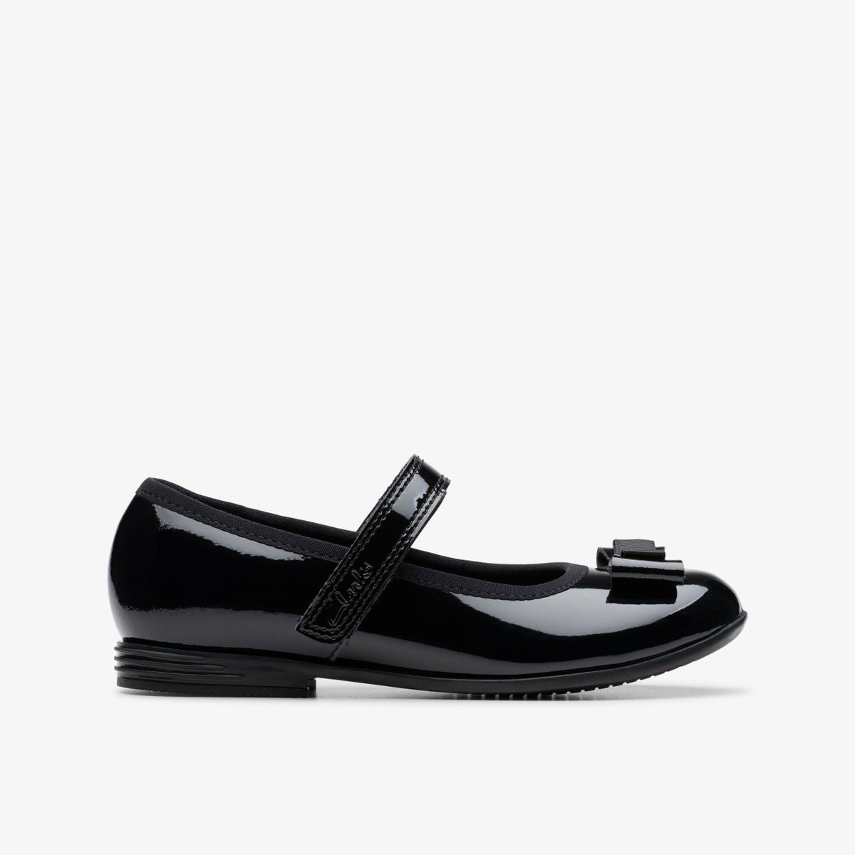 Finja Tap Kid Black Patent | Clarks for sale - Kids
