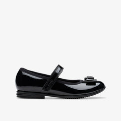Finja Tap Kid Black Patent | Clarks for sale - Kids