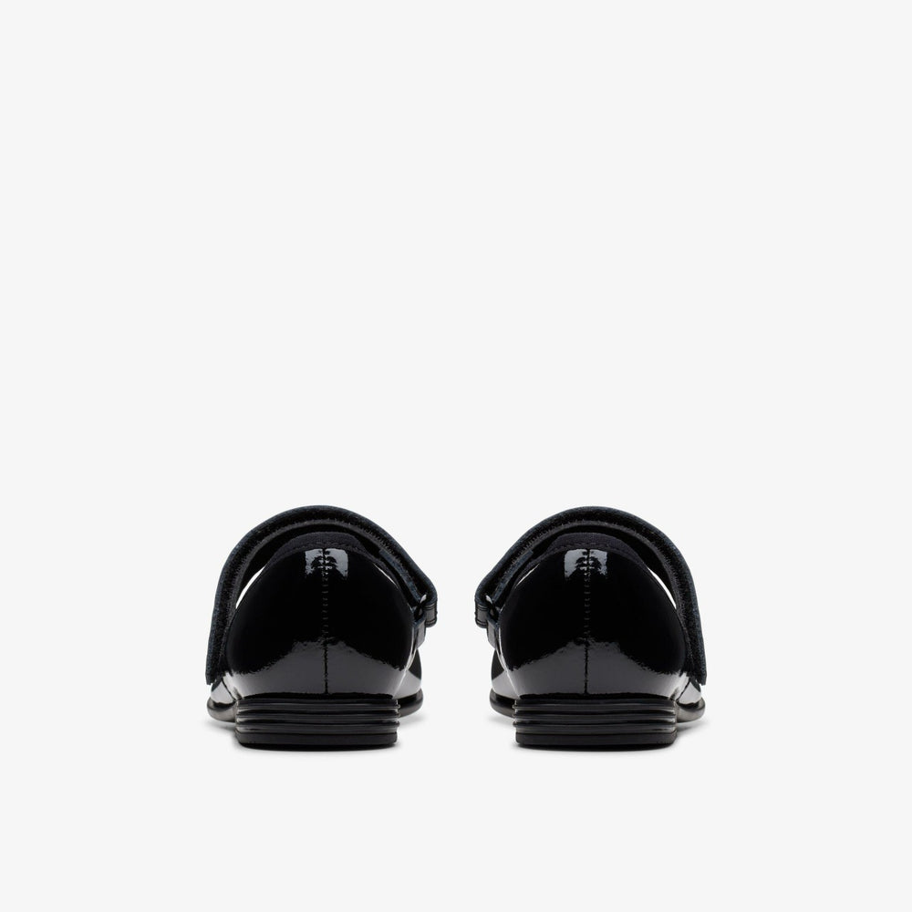 Finja Tap Kid Black Patent | Clarks for sale - Kids