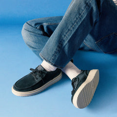 Polden Moc Navy Suede | Clarks for sale - Men
