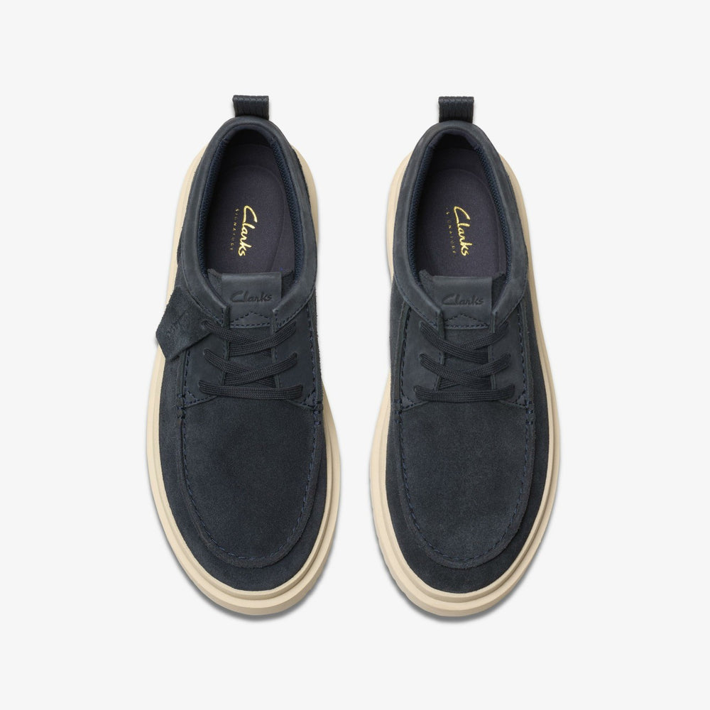 Polden Moc Navy Suede | Clarks for sale - Men