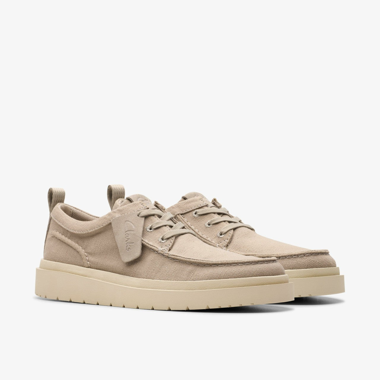 Polden Moc Grey Canvas | Clarks Sale - Men
