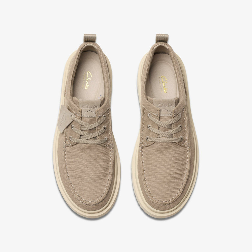 Polden Moc Grey Canvas | Clarks Sale - Men