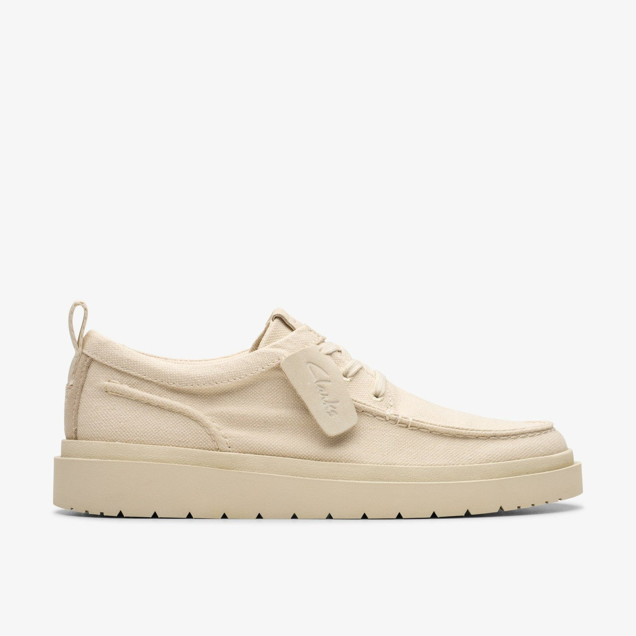 Polden Moc Off White Canvas | Clarks on Sale - Men