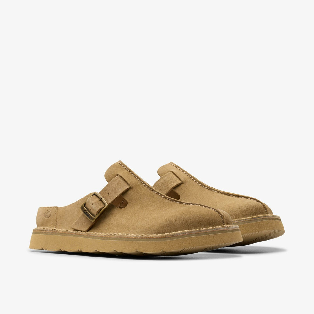 Solsbury Mule Dark Sand Suede | Clarks outlet - Men
