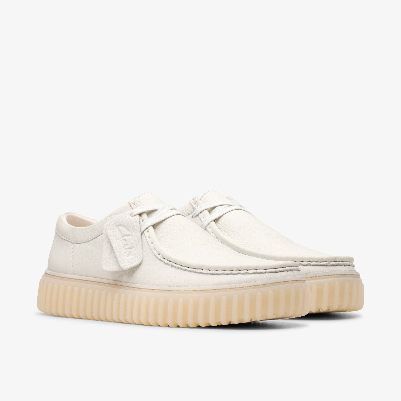 Torhill Lo White Leather | Clarks outlet - Men