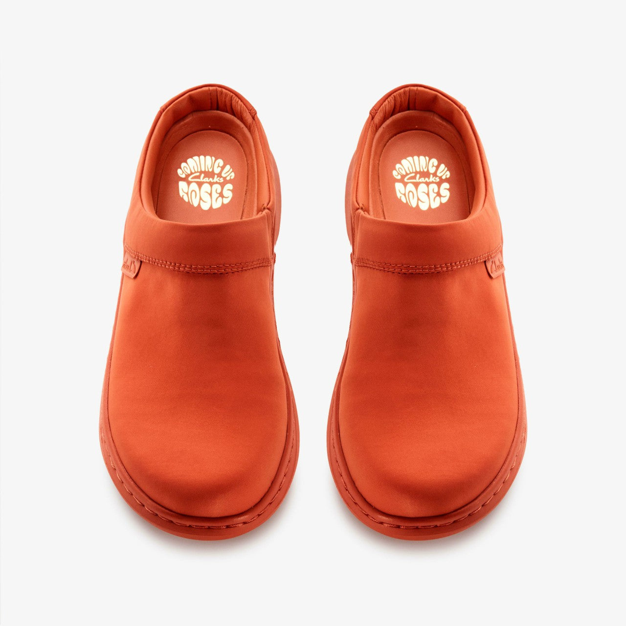 Martine Rose Clog 2 Womens Orange Textile | Clarks outlet - Women