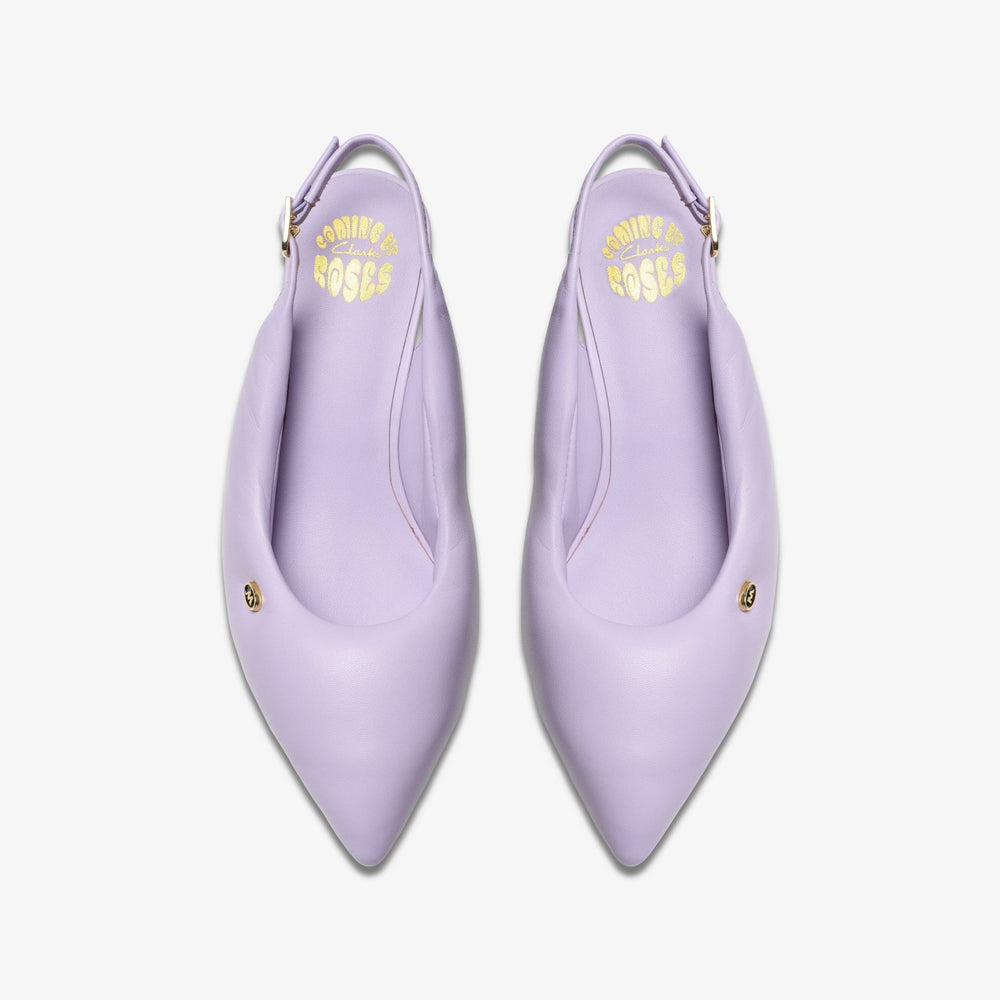 Martine Rose Sling 1 Womens Lilac Leather | Clarks discount - Women