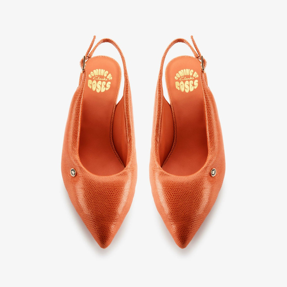 Martine Rose Sling 1 Womens Orange Interest Leather | Clarks online - Women