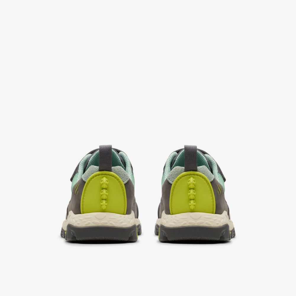 Steggy 2 Park Kid Grey / Green | Clarks on Sale - Kids