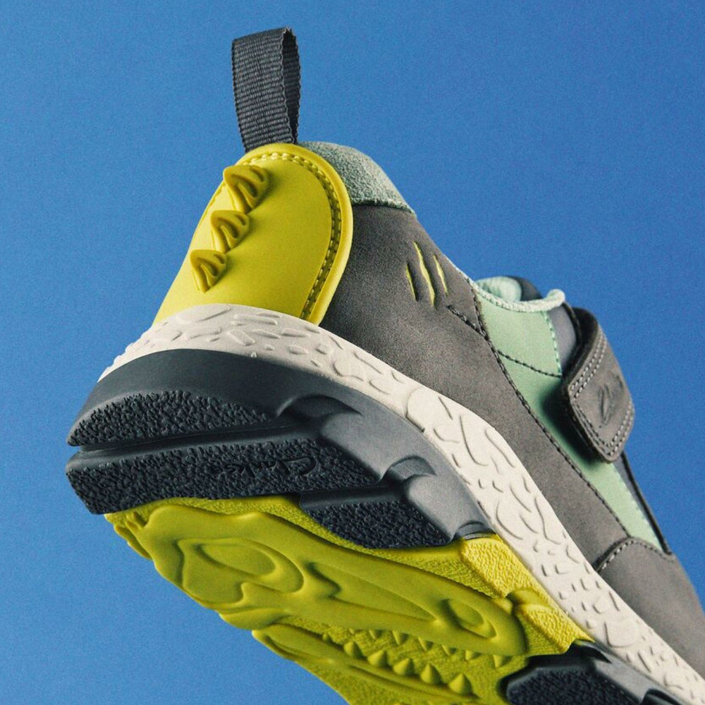 Steggy 2 Park Kid Grey / Green | Clarks on Sale - Kids