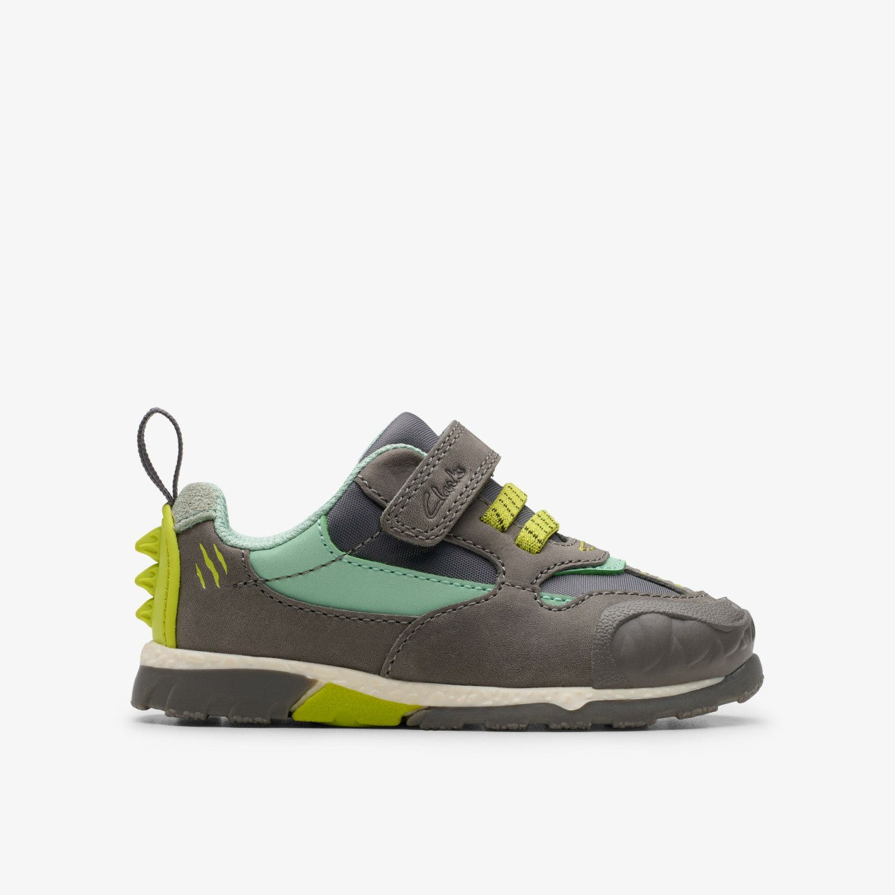 Steggy 2 Park Toddler Grey / Green | Clarks for sale - Kids