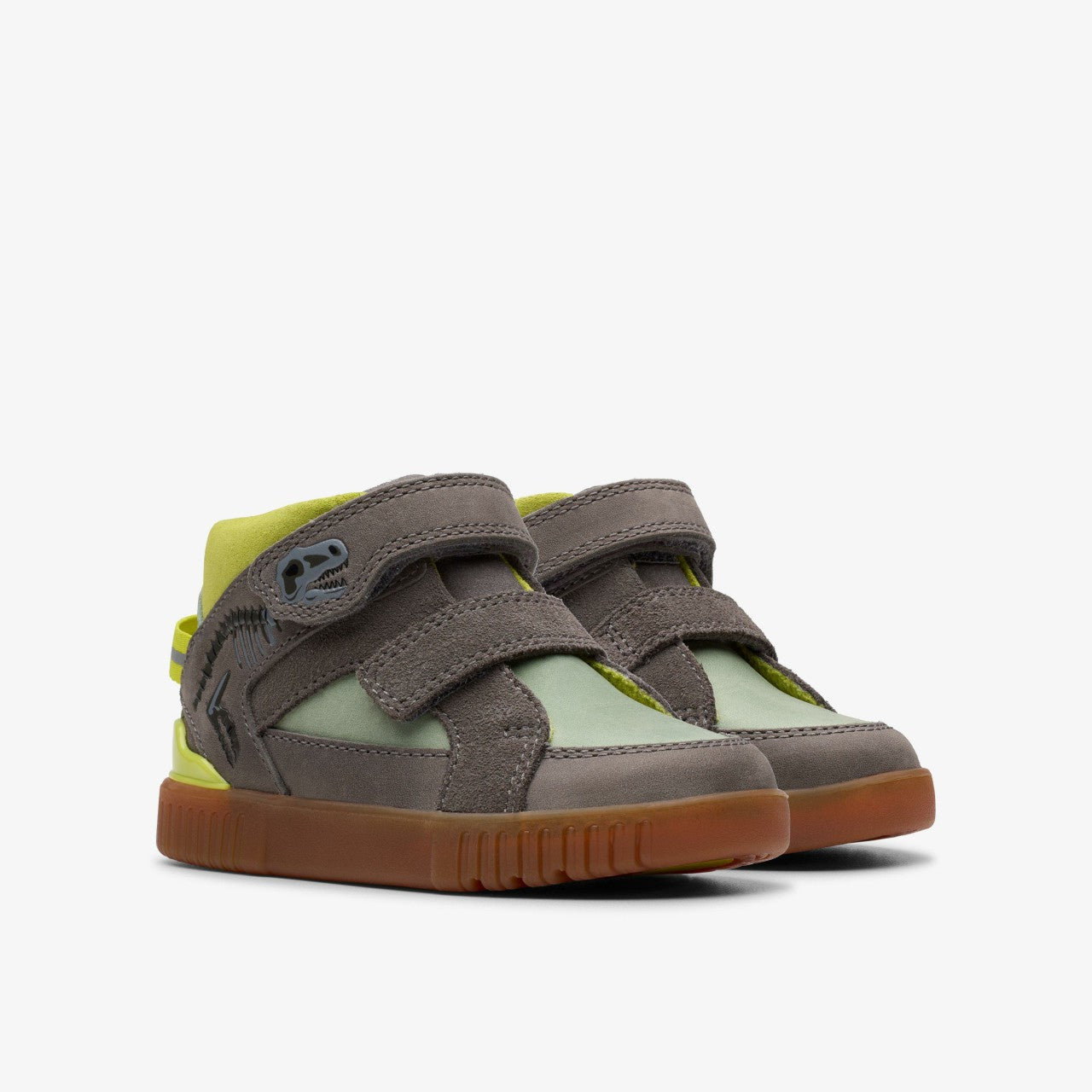 Oslo Play Toddler Grey / Green | Clarks on Sale - Kids