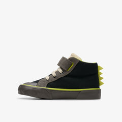 Foxing Rex Hi Toddler Black Canvas | Clarks for sale - Kids