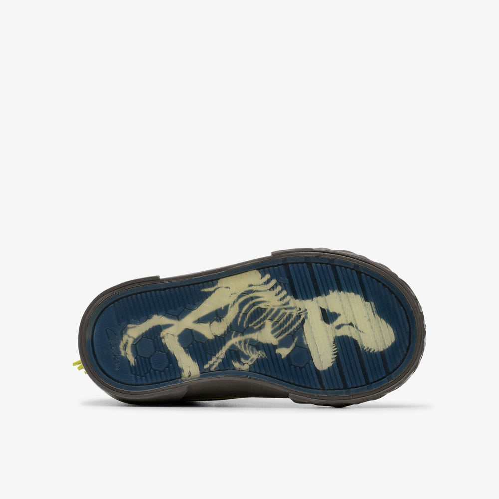 Foxing Rex Hi Toddler Black Canvas | Clarks for sale - Kids