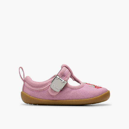 Roamer Grow Toddler Pink Canvas | Clarks on Sale - Kids / Babies