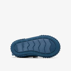 Foxing Stitch Toddler Blue Fabric | Clarks discount - Kids