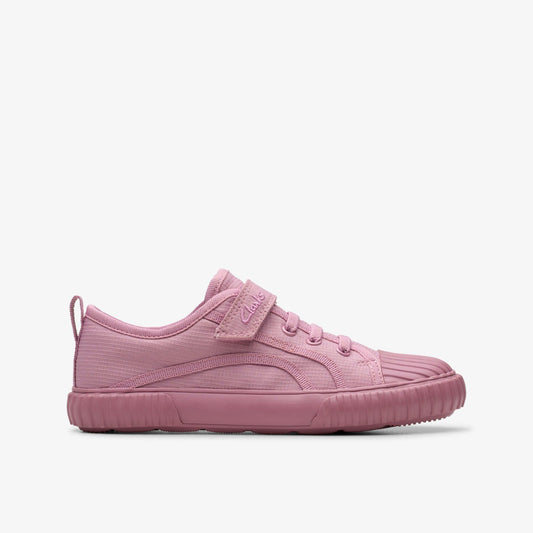 Foxing Stitch Kid Pink Fabric | Clarks for sale - Kids
