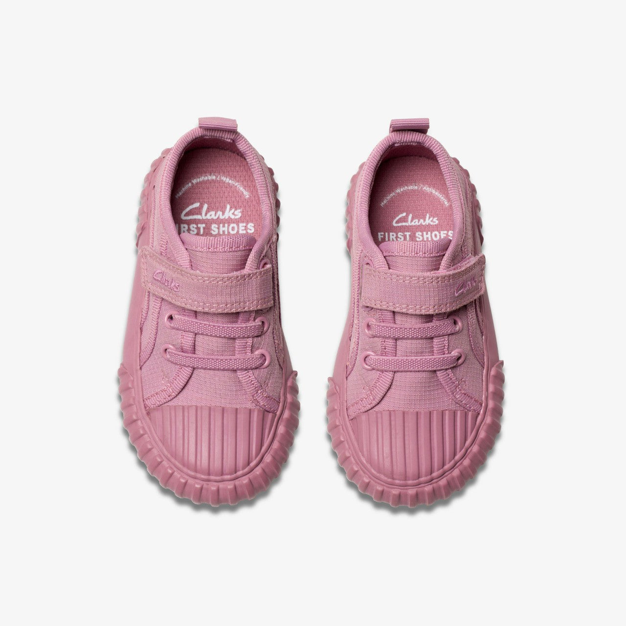 Foxing Stitch Toddler Pink Fabric | Clarks online - Kids / Babies